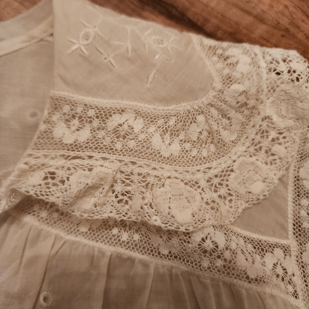 Heirloom Ralph Lauren Lace Blouse Size 10 - Picture 3 of 8